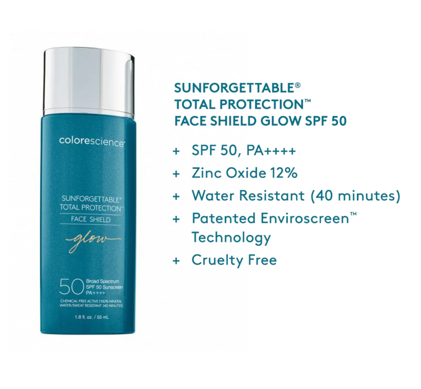 Colorescience Sunforgettable® Total protection™Face Shield SPF 50-Glow