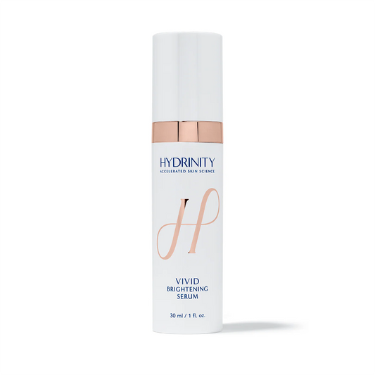 Hydrinity Vivid Brightening Serum bottle on a white background